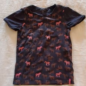 Girls Zebra print t shirt